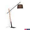 Kép 1/2 - Viokef CRANE állólámpa, tölgy,fekete, E27 foglalattal, VIO-4204100
