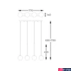 Kép 2/2 - Zuma Line Arcturus függeszték, arany, G9, 4x4W, ZU-P0574-04D-F7AA
