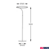 Kép 2/2 - Zuma Line Corit LED állólámpa, fekete, 4000K természetes fehér, Beépített LED, 1x24W, 2832 lm, ZU-E82907-31