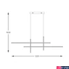 Kép 3/3 - Zuma Line Edge LED függeszték, arany, 3000K melegfehér, Beépített LED, 1x42W, 1600 lm, ZU-22008P-BK-GD
