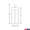 Kép 3/3 - Zuma Line Esterno LED asztali lámpa, átlátszó, Beépített LED, 1x1W, 100 lm, ZU-1003