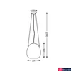 Kép 3/4 - Zuma Line Moon 1 ágú függeszték, króm, E27, 1x42W, ZU-P19066B-D30