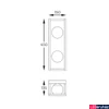 Kép 3/3 - Zuma Line Piro fali lámpa, fekete, G9, 2x13W, 1500 lm, ZU-MB3115-2-3BT