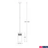 Kép 4/4 - Zuma Line Gem 1 ágú függeszték, króm, G9, 1x28W, ZU-P0389-01D-F4AC