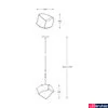 Kép 4/4 - Zuma Line Rock 1 ágú függeszték, átlátszó, E27, 1x28W, ZU-P0488-01M-SEAC