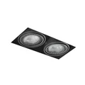 Azzardo Nova beépíthető lámpa, fekete, GU10, 2x50W, AZ-2935