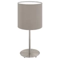 Eglo 31595 Pasteri asztali lámpa, szürke, E27 foglalattal, max. 1x60W, IP20