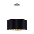 Eglo 31599 Maserlo 1 ágú függeszték, fekete, E27 foglalattal, max. 1x60W, IP20