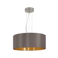 Eglo 31608 Maserlo 1 ágú függeszték, barna, E27 foglalattal, max. 3x60W, IP20