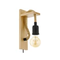 Eglo 43197 Rampside 1 ágú függeszték, fa és kötél elemekkel, fa, E27 foglalattal, max. 1x28W, IP20