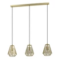 Eglo 43696 Stype több ágú függeszték, rácsos burával, arany, E27 foglalattal, max. 3x40W, IP20