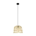 Eglo 43873 Glyneath 1 ágú függeszték, fonott, homok, rattan, barna, E27 foglalattal, max. 1x40W, IP20