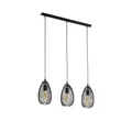 Eglo 49142 Clevedon több ágú függeszték, fekete, E27 foglalattal, max. 3x60W, IP20