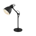 Eglo 49469 Priddy asztali lámpa, fekete, E27 foglalattal, max. 1x40W, IP20