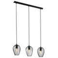 Eglo 49478 Newtown több ágú függeszték, fekete, E27 foglalattal, max. 3x60W, IP20