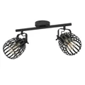 Eglo 900662 Girona mennyezeti lámpa, fekete, E27 foglalattal, max. 2x40W, IP20