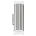 Eglo 92736 Riga-LED kültéri fali lámpa, rozsdamentes acél (inox), 4000K természetes fehér, GU10 foglalattal, max. 2x3W, IP54