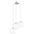 Eglo 92762 Bolsano több ágú függeszték, üveg, E27 foglalattal, max. 3x60W, IP20
