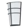 Eglo 94138 Breganzo kültéri fali lámpa, antracit, 360 lm, 3000K melegfehér, beépített LED, 2x2,5W, IP44