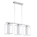 Eglo 94378 Loncino 1 több ágú függeszték, króm, E27 foglalattal, max. 3x60W, IP20