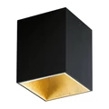Eglo 94497 Polasso mennyezeti lámpa, fekete, 340 lm, 3000K melegfehér, beépített LED, 1x3,3W, IP20