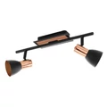 Eglo 94585 Barnham spotlámpa, fekete, GU10 foglalattal, max. 2x3W, IP20