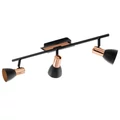 Eglo 94586 Barnham spotlámpa, fekete, GU10 foglalattal, max. 3x3W, IP20