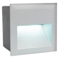 Eglo 95235 Zimba-LED kültéri oldalfalba építhető lámpa, ezüst, 400 lm, 4000K természetes fehér, beépített LED, 3,7W, IP65