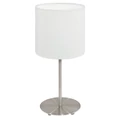 Eglo 95725 Pasteri asztali lámpa, fehér, E14 foglalattal, max. 1x40W, IP20