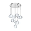 Eglo 95914 Conessa több ágú függeszték, króm, GU10 foglalattal, max. 10x3W, IP20