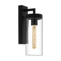 Eglo 97261 Bovolone kültéri fali lámpa, fekete, E27 foglalattal, max. 1x60W, IP44