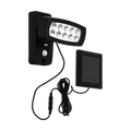 Eglo 98187 Palizzi kültéri fali lámpa, szolár, fekete, 150 lm, 3000K melegfehér, SOLAR-beépített LED, 2W, IP44