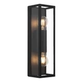 Eglo 99124 Amezola fürdőszobai fali/mennyezeti lámpa, fekete, E27 foglalattal, max. 2x60W, IP44