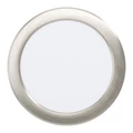 Eglo 99154 Fueva 5 LED panel, nikkel, kör, 1350 lm, 4000K természetes fehér, beépített LED, 11W, IP20, 166mm átmérő