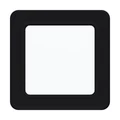Eglo 99187 Fueva 5 LED panel, fekete, szögletes, 700 lm, 4000K természetes fehér, beépített LED, 5,5W, IP20, 117x117 mm