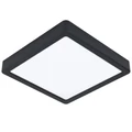 Eglo 99256 Fueva 5 LED panel, fekete, szögletes, 2100 lm, 4000K természetes fehér, beépített LED, 17W, IP20, 210x210 mm