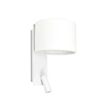 FARO FOLD fali lámpa, olvasókarral, fehér, E27 foglalattal, IP20, 64304