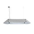 FARO FONOVIA 1 ágú függeszték, szürke, 3000K melegfehér, beépített LED, 25W, IP20, 20110