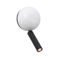 FARO PRESS fali lámpa, olvasókarral, nyomógombos kapcsolóval, fehér, beépített LED, 3W, 180 lm, IP20, 62350