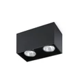 FARO TECTO-2 mennyezeti lámpa, fekete, GU10 foglalattal, IP20, 63273