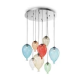IDEAL LUX CLOWN függesztett lámpa 8 db G9 foglalattal, max. 8x28W, 50 cm átmérő, színes 100944