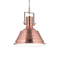 IDEAL LUX FISHERMAN függesztett lámpa E27 foglalattal, max. 60W, 48,5 cm átmérő, réz 134871