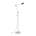 IDEAL LUX FUTURA állólámpa, 4000K természetes fehér, 600 lm, 10W, beépített LED, szürke, 204956