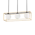 IDEAL LUX LINGOTTO fali/mennyezeti lámpa, max. 3x40W, E14 foglalattal, fekete, 198125
