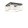 IDEAL LUX LINGOTTO fali/mennyezeti lámpa, max. 4x40W, E14 foglalattal, fekete, 198156