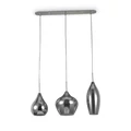 IDEAL LUX SOFT függesztett lámpa 3 db. E14 foglalattal, max. 3x40W, 60 cm hosszú, füstüveg 111865