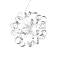 IDEAL LUX VORTEX függesztett lámpa 6 db. E14 foglalattal, max. 6x40W, 53 cm átmérő, ezüst 101613