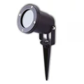 Kültéri leszúrható lámpa, GU10 foglalattal, IP65, 31,5cm, fekete