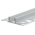 LED T-profil hidegburkolat, csempe dekorációhoz, lapok közé, ezüst eloxált alumínium, 2m