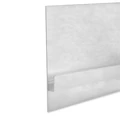 LED gipszkarton árnyékfúga profil, 80 mm, ezüst eloxált alumínium, 2m 